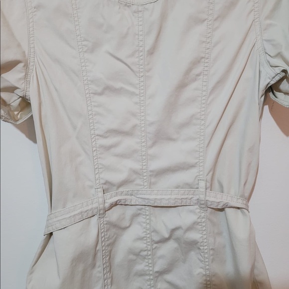 Ivory White Buttoned Top or Mini Dress - Picture 9 of 9